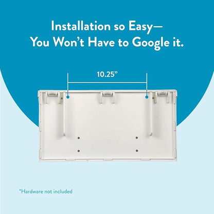 Architectural Mailboxes Windsor Plastic Wall Mount Mailbox, White, Small | Durable rust-resistant build with weather-resistant outdoor construction.