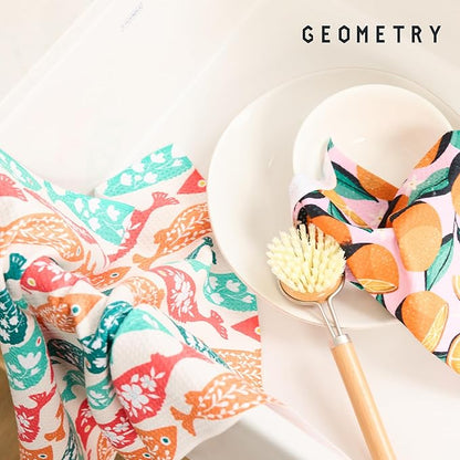 GEOMETRY Kitchen Dish Cloths
