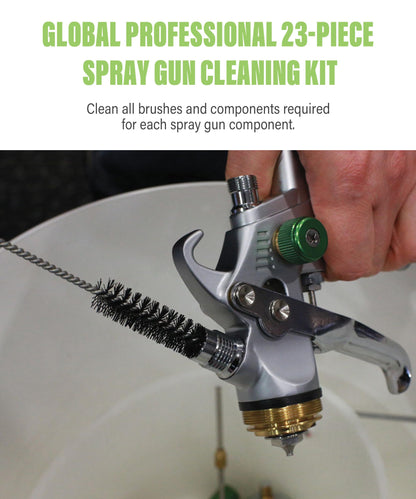 RACOONA 23PCS Air Spray Gun Cleaning Kit,Automotive Use Airbrush Cleaning Kit,Car Accessories Paint Gun Cleaning Kit,Complete Maintenance Set for Cleaning HVLP Spray Guns,Paint Guns,Air Tools,Airbrush
