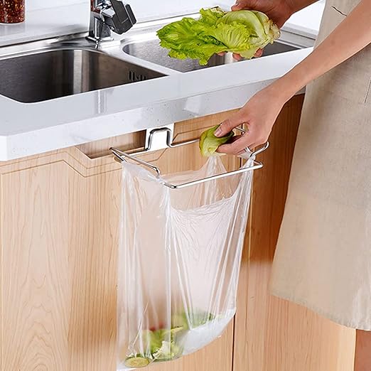 Large Stainless Steel Trash Bag Holder