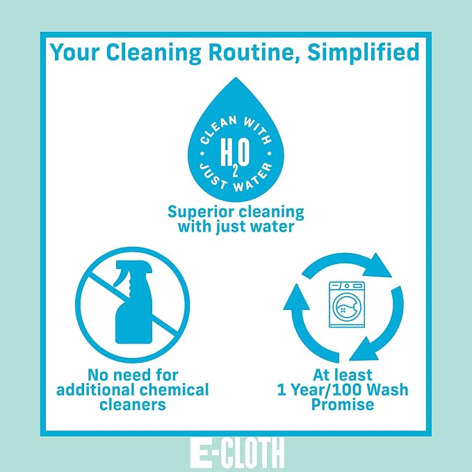 E-Cloth Washing Up Pad, Premium Microfiber Non-Scratch Kitchen Dish Scrubber Sponge, Ideal for Dish, Sink and Countertop Cleaning, 100 Wash Guarantee, Yellow, 1 Pack