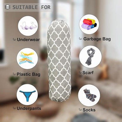 SYIPO Wall Mount Plastic Bag Organizer, Shopping Bags Carrier, Washable Large