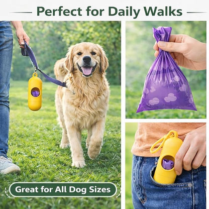 BPI Certified Compostable Dog Poop Bags 300 Count, Extra Thick Leak-Proof Pet Waste Bags, ASTM D6400 Biodegradable, 9 x 13 Inches for Small & Large Dogs