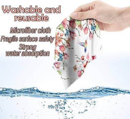 6 PCS Glasses Cleaning Cloth Eyeglass Cleaning Cloth Lens Eyeglasses Microfiber