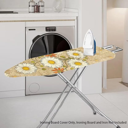Daisy Print Ironing Board Cover and Pad Heat Reflective Stain Resistant Iron