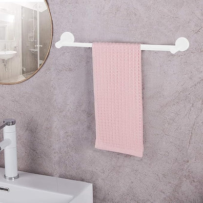 MGahyi Towel Racks for Bathroom-Adjustable Towel Holder(13.18inch-24inch) Sturdy and Rustproof Towel Bar Wall Mounted, Single Towel Bar Rod for Bathroom Accessories (White, 1Pack)