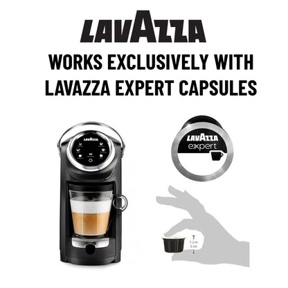 Lavazza Expert Coffee Classy Plus Single Serve ALL-IN-ONE Espresso & Coffee Brewer Machine - (Includes Built-in Milk Vessel/Frother)