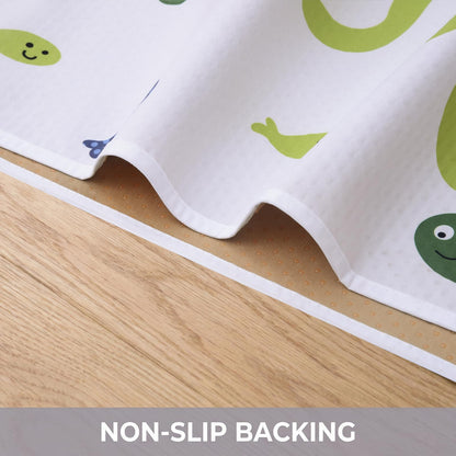 Splat Mat for Under Highchair/Arts/Crafts, WOMUMON Baby Reusable Waterproof Anti-Slip Floor Splash Mat, Portable Play Mat and Table Cover (51", Seaworld)