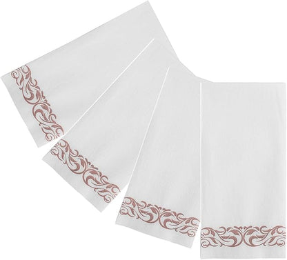 FOCUSLINE 200 Linen Feel Disposable Bathroom Napkins, Soft and Absorbent Paper