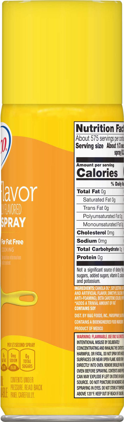 Crisco No-Stick Cooking Spray, Butter, 6 Ounce
