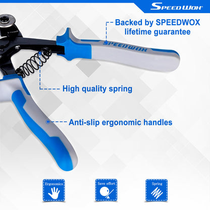 SPEEDWOX Glass Tile Nipper 8 Inches High Strength Tungsten Carbide Scoring Wheels for Quickly Cutting Porcelain Mosaic Ceramic Mirror Professional Glass Cutters Score Tile Working Tool Heavy Duty