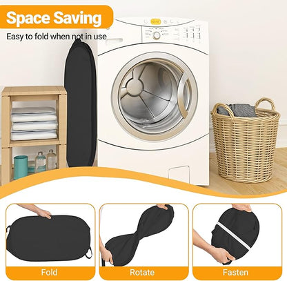 Pop Up Laundry Hamper with Side Pockets, Foldable Laundry Basket Reinforced