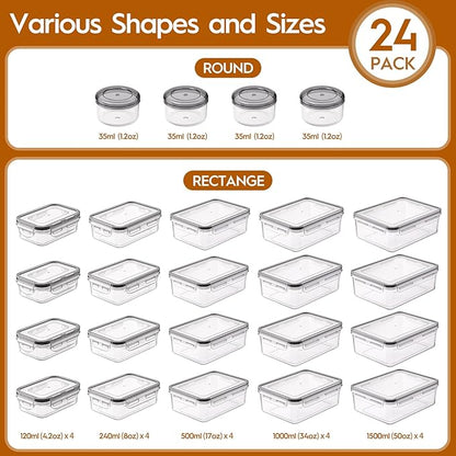 48 PCS Food Storage Containers