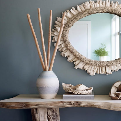 Novabright 4 Pcs 3 ft Driftwood Poles, Natural Drift Wood Decor for Home, Unique Hand-Picked Natural Wood Pole Crafts for Vases Macrame Wedding Venue Home Decor, Coastal Rustic Farmhouse Country