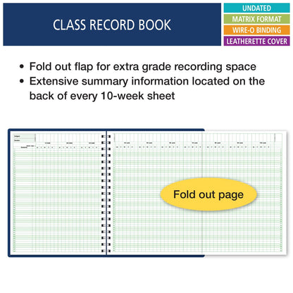 Elan Publishing Company Combination Wide Plan and Record Book: One Efficient 8-1/2" X 11" Book for Lesson Plans and Grades Combines 8WPL and R9310 - (WC-8)