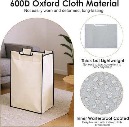 3 Pack Large Laundry Sorter Replacement Bags, 600D Oxford Cloth, Waterproof