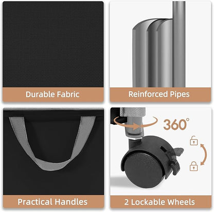 STORAGE MANIAC Rolling Laundry Hamper