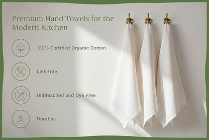 Organic Cotton Flour Sack Kitchen Towels