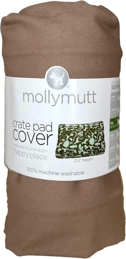 Molly Mutt Dog Crate Pad Cover, 100% Cotton Canvas Cover for Dog or Puppy Crate Bed, Durable, Washable, and Free of Harmful Chemicals, Pre-Shrunk, 48"x30"x2.5", Wild Horses