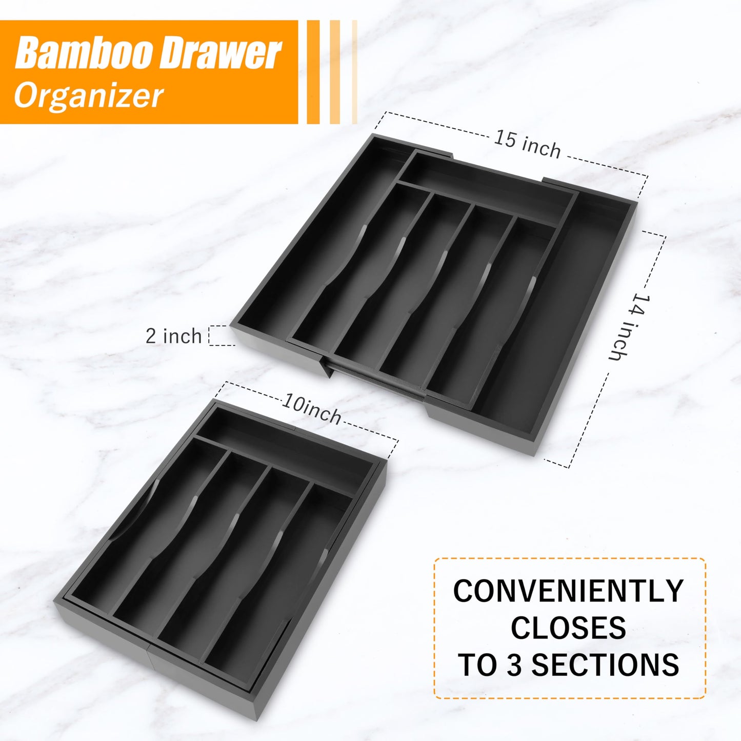 Kitchen Silverware Drawer Organizer and Storage Cabinet Utensil Rack Bathroom Counter Vanity Extra Large Big Cooking Drawer Organizers Countertop Pantry Storage Cabinet Best Kitchen Must Haves 2025