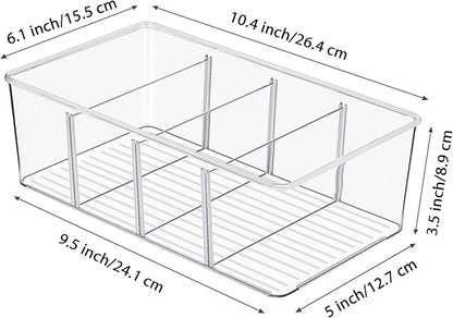 Vtopmart 6 Pack Food Storage Organizer Bins, Cabinet Organization and Storage