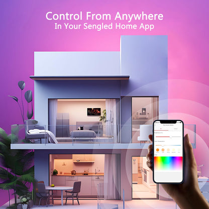 Sengled WiFi Color Changing Light Bulb, Alexa Smart Light Bulbs that Compatible with Alexa & Google Assistant, A19 RGB No Hub Required, 75 W Equivalent 800LM CRI>90, Set of 4