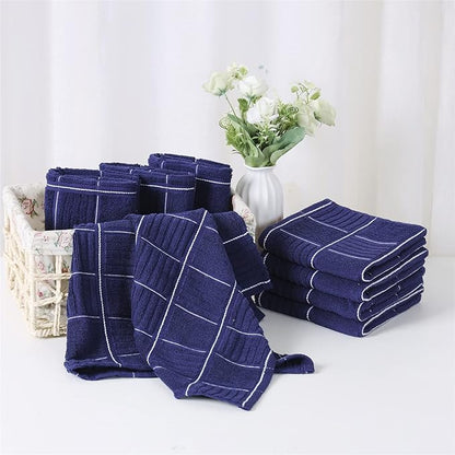 Glynniss Kitchen Towels and Dishcloths Set, Four Dish Towels 16x26 Inches