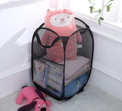 Pop Up Laundry Hampers, Collapsible Mesh Laundry Baskets