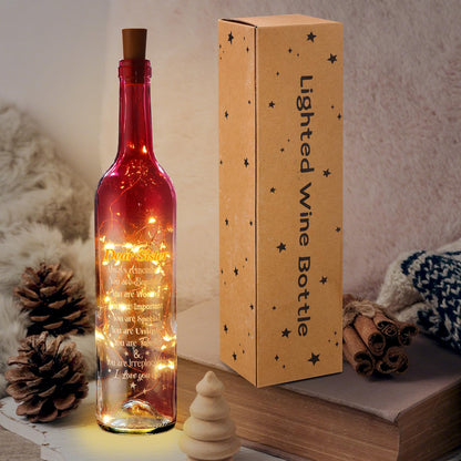 Umigy Best Sister Gifts for Women Wine Bottle Lights with Cork Gifts from Sisters Light up Lamp Decor Mini Fairy LED Glass Waterproof Liquor Bottle Light for Wedding Home Birthday Holiday Party Decor