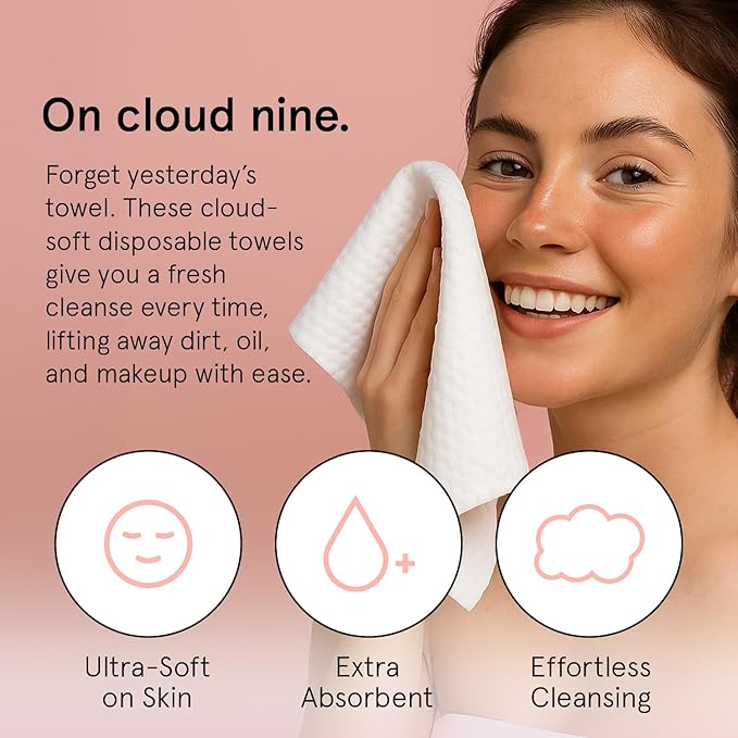 grace & stella Face Towels Disposable