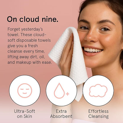 grace & stella Face Towels Disposable