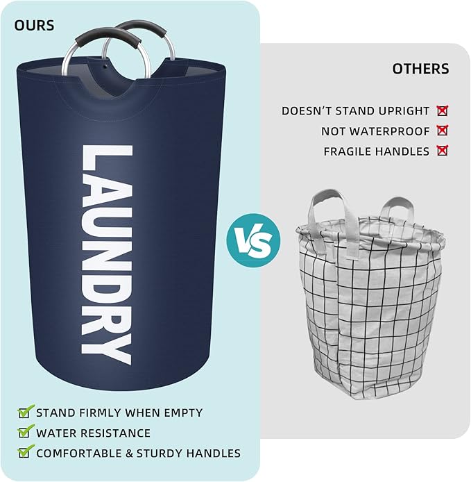 StorageRight 115L Large Laundry Basket, Laundry Hamper, Dirty Clothes Hamper