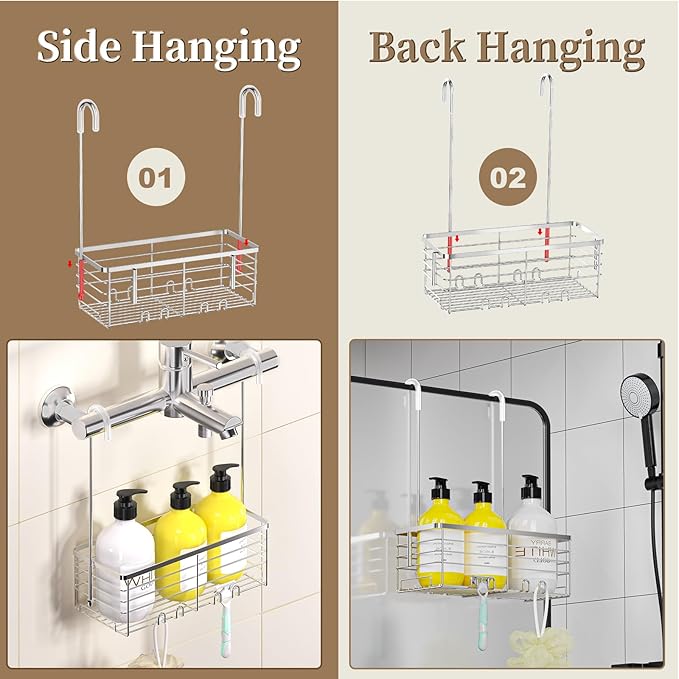DELLAN Hanging Shower Organizer, Shower Rack