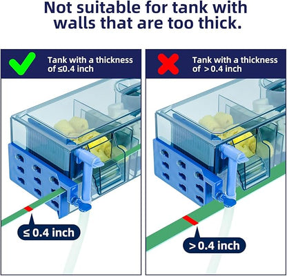 Multi-Stage Hang-On-Back Aquarium Filter for 20-50 Gallon Fish Tanks Waterfall Oxygenation & Ultra-Quiet HOB Filter System with Splash Guard & Dual Mounting(13 Inch)