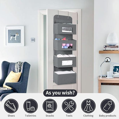 MAX Houser 4-Shelf Over The Door Hanging Organizer