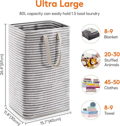 Lifewit 1 Pack Laundry Hamper Large Collapsible Laundry Baskets, Freestanding