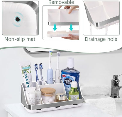 Toothbrush Holders for Bathrooms Countertop Organizer