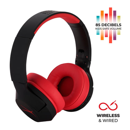 Altec Lansing Kid Safe Noise Cancelling Wireless Headphones 15H Battery, 85dB Volume Limit, Foldable Design Powerful Sound, Active Noise Cancellation Perfect for Kids Ages 7+