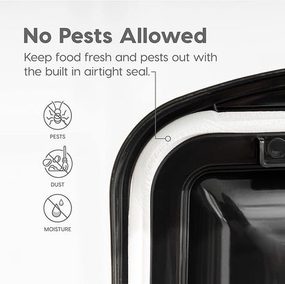 IRIS USA 25 Lbs / 32.5 Qt WeatherPro Airtight Pet Food Storage Container