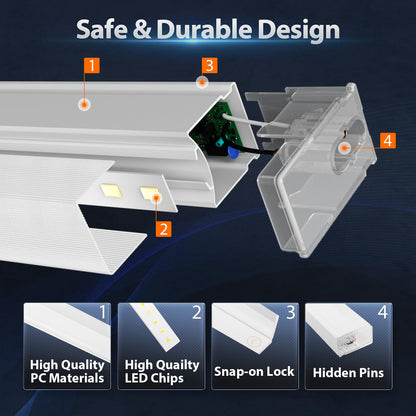 Litezone Hexagon Garage Lights: 245W 35 Pack 8 Grids LED Garage Lights - Easy Install 6500K Super Bright Honeycomb Light for Warehouse, Car Detailing Shop, Exhibition Hall, Gym
