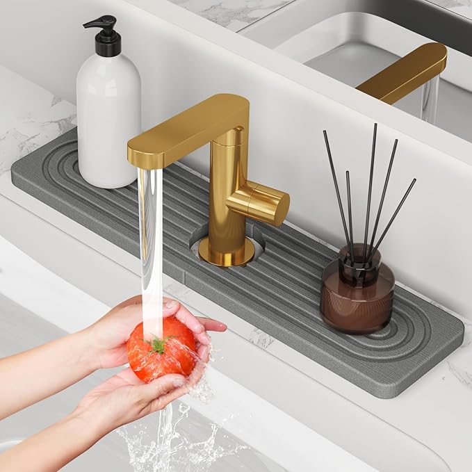 Stone Quick Dry Faucet Mat for Kitchen Sink Stone Faucet Mat for Kitchen Sink