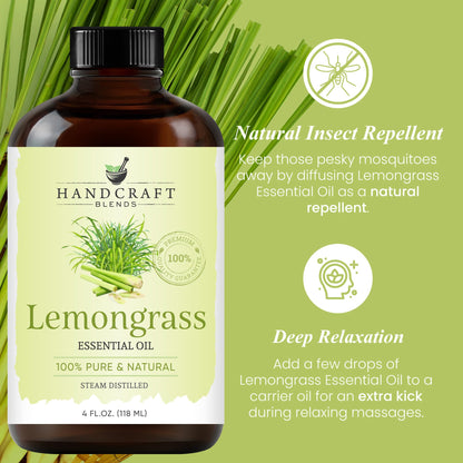 Handcraft Blends Lavender Essential Oil – Huge 4 Fl Oz – 100% Pure and Natural – Premium Grade Essential Oil for Diffuser and Aromatherapy, Skin, Massage, Candle and Soap Making Fragrance
