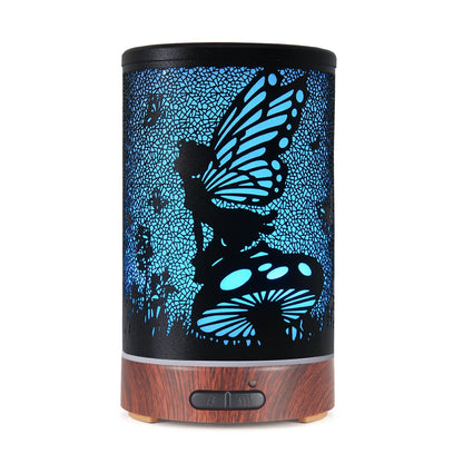 Essential Oils Diffuser,Aromatherapy Diffuser,Birthday for Women Mom Grandma,Metal Cool Mist Humidifier with 7 Colors Lights Waterless Auto Off Air Diffusers (Dragonfly)
