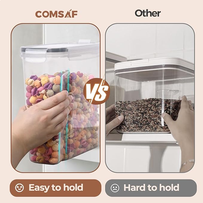 ComSaf Cereal Storage Containers Set – Airtight Food Storage