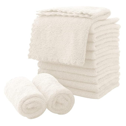 MOONQUEEN Microfiber Facial Cloths Fast Drying Washcloth 12 Pack