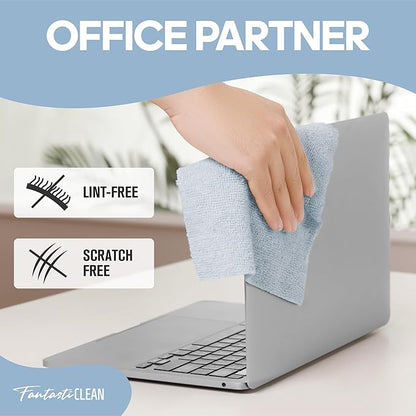 Fantasticlean Microfiber Cleaning Cloth Roll -60 Pack, Tear Away Paperless