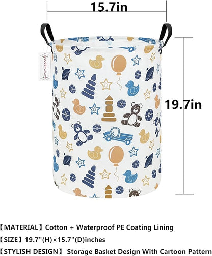 QUEENLALA Large Storage Basket, Laundry Hamper/Bathroom/Home Decor/Collapsible