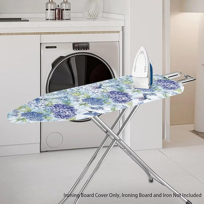Hummingbird Hydrangea Ironing Board Cover Large Floral Extra Wide Table Top