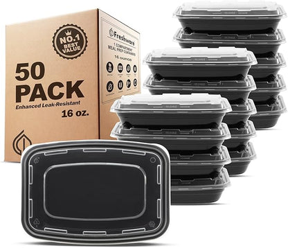 Freshware Meal Prep Containers 1 Compartment Food Storage Containers