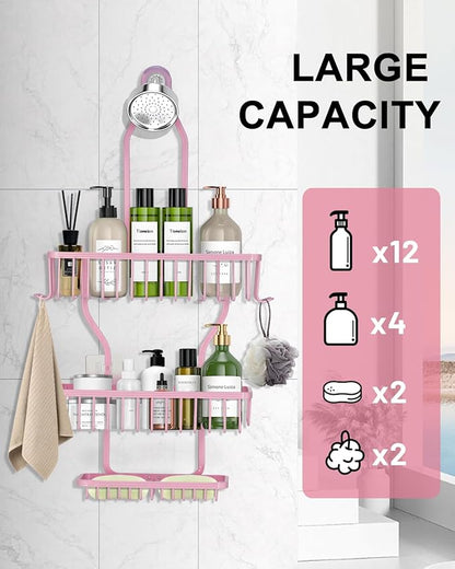Pink Shower Caddy for Bathroom